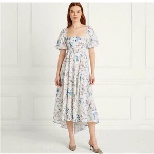 Hill House Matilda Square neck Floral Cream Midi/Maxi Dress XXL